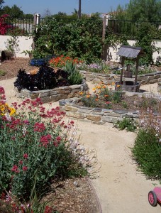 Raised beds and DG path